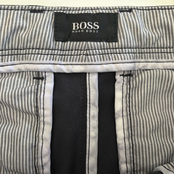 Hugo Boss Crigan Chino Pants Navy Regular Fit Cotton Stretch Men 32R (34x29) - Picture 9 of 12